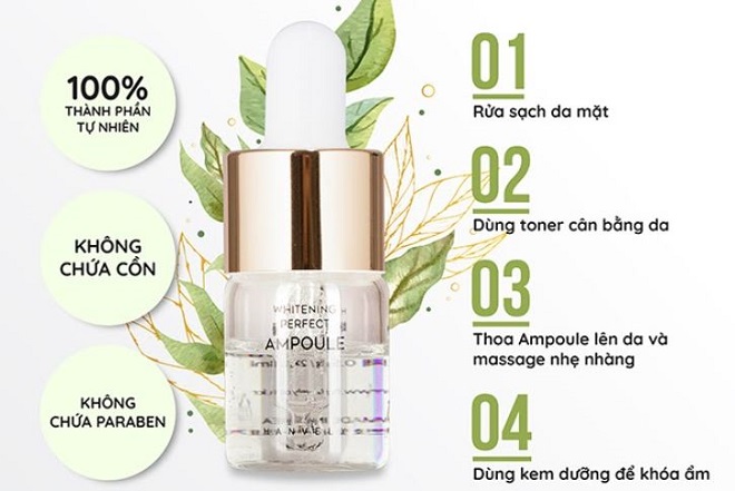 thành phần serum chống lão hóa cho tuổi 30 ampoule hanvely